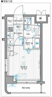 ガーラ・ステージ武蔵小杉【4階】の間取り