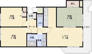 ハイグレード堅下【3階】の間取り