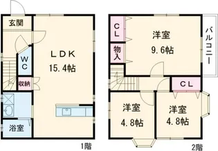 群馬県伊勢崎市連取町【一戸建】の間取り