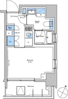 ブラウ戸越銀座スカイ【8階】の間取り