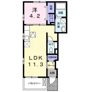 Noble CasaI【1階】の間取り