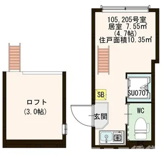 インフィニティ根岸【2階】の間取り