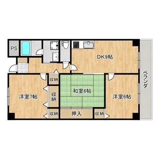 グランシャリオK【4階】の間取り