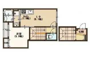 アドニスコート堺【2階】の間取り