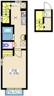 東京都世田谷区尾山台3【アパート】の間取り