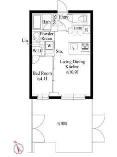ラヴィエール千駄ヶ谷プレミアムレジデンス【3階】の間取り