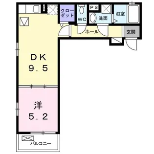 ラ・ロシェル【1階】の間取り