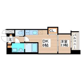 シェルグランデ原町【4階】の間取り
