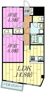 舞浜ガーデンヒルズ【3階】の間取り