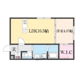 グラシエ土師ノース【1階】の間取り