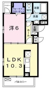 ハーバーランドA【2階】の間取り
