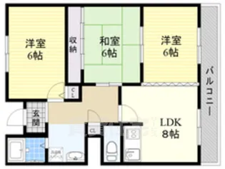 メゾンアヴェニール【1階】の間取り