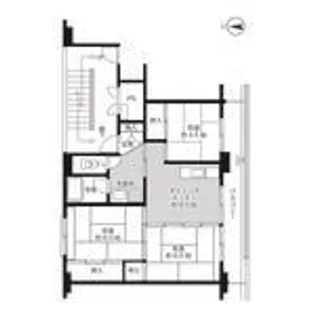 ビレッジハウス成町2号棟【4階】の間取り