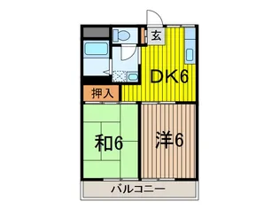 リバーサイド【1階】の間取り