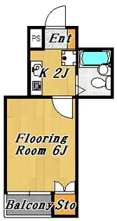 東都ハイム【4階】の間取り