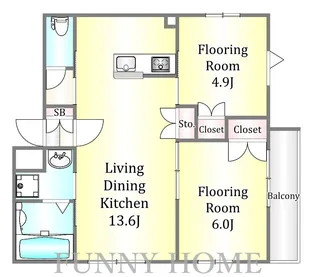 東京都大田区西六郷4【マンション】の間取り