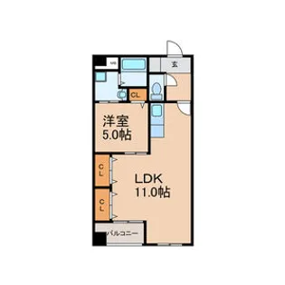 ノプレア加志雅【6階】の間取り