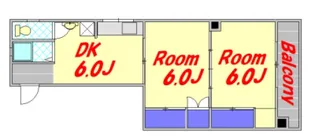 広島県広島市西区南観音7【マンション】の間取り