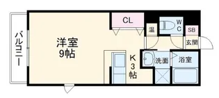 S・AMK【3階】の間取り