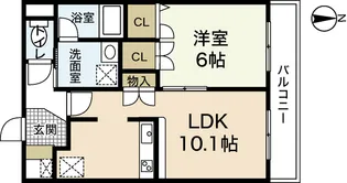 ル・シエル【7階】の間取り