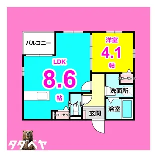 DEVELD大曽根【3階】の間取り