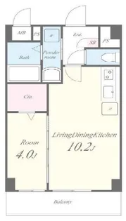 ERIGER T tomigaya【3階】の間取り