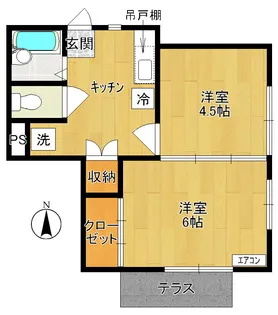 【メゾン美雪】【1階】の間取り