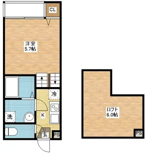 Viola East Hill【1階】の間取り