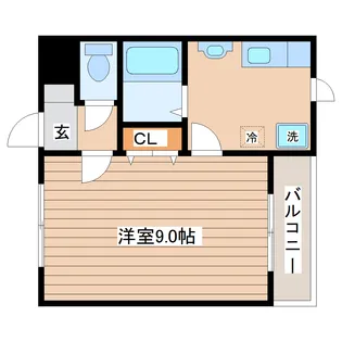 コテージ北山【1階】の間取り