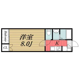 ロイヤルコート【2階】の間取り