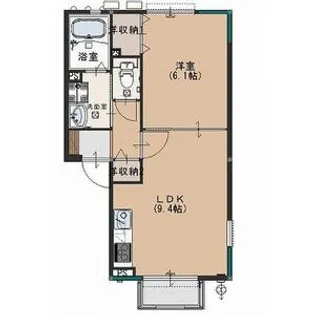 マリンビレッジ D棟【2階】の間取り