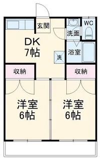 第3下河原ハイツ【2階】の間取り