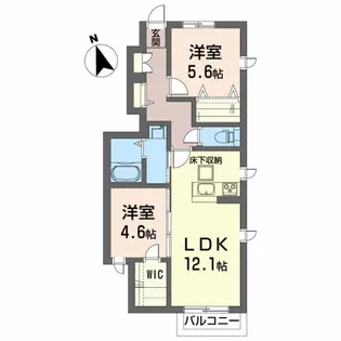 シャーメゾンルシエル【1階】の間取り