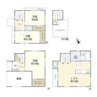 東京都荒川区荒川1【一戸建】の間取り