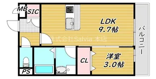 シャトレ清風【2階】の間取り