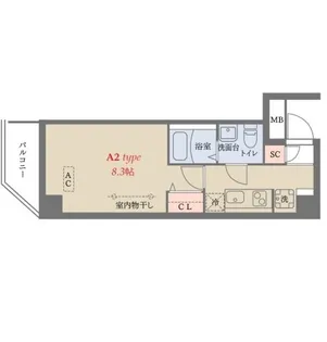 グランジット梅屋敷【3階】の間取り