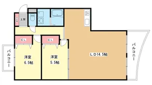 メゾン刀根山【3階】の間取り