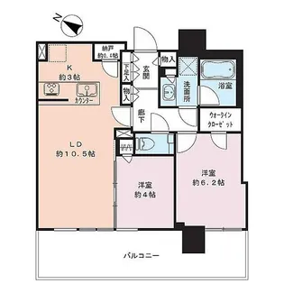 シティタワーズ東京ベイ セントラルタワー【14階】の間取り