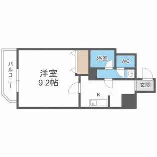 スカイヒルズN15【6階】の間取り
