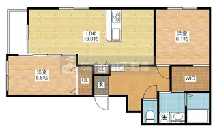 カーサ・グラン赤迫【1階】の間取り