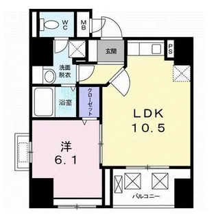 東京都文京区白山2【マンション】の間取り