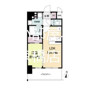 エスリードレジデンス梅田グランゲート【10階】の間取り