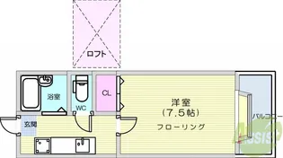 ホワイトキャッスル中倉7番館【2階】の間取り