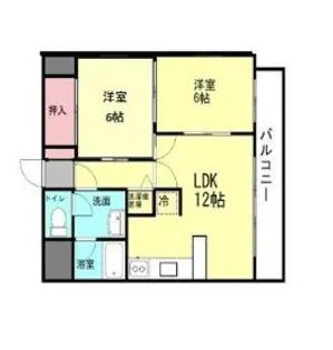 プランドビル北四番丁【7階】の間取り