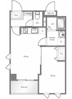 パルロイヤルアレフ赤坂【3階】の間取り