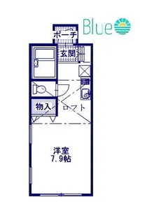 パサディナハイツ【2階】の間取り