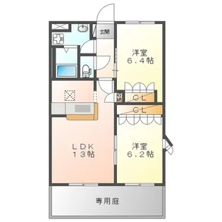 プロスパー【1階】の間取り