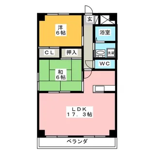 グラード【5階】の間取り