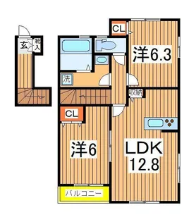 ソフィアおおたかの森 A【2階】の間取り