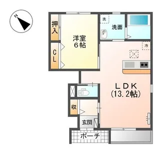 サンシャイン ヒルズ【1階】の間取り